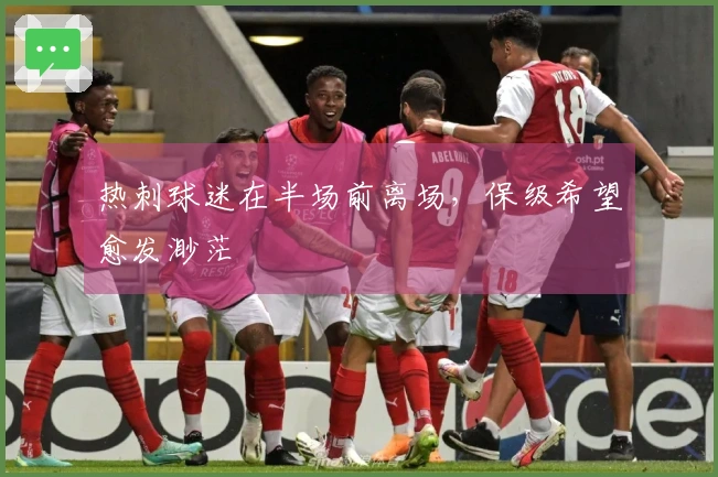 热刺球迷在半场前离场，保级希望愈发渺茫